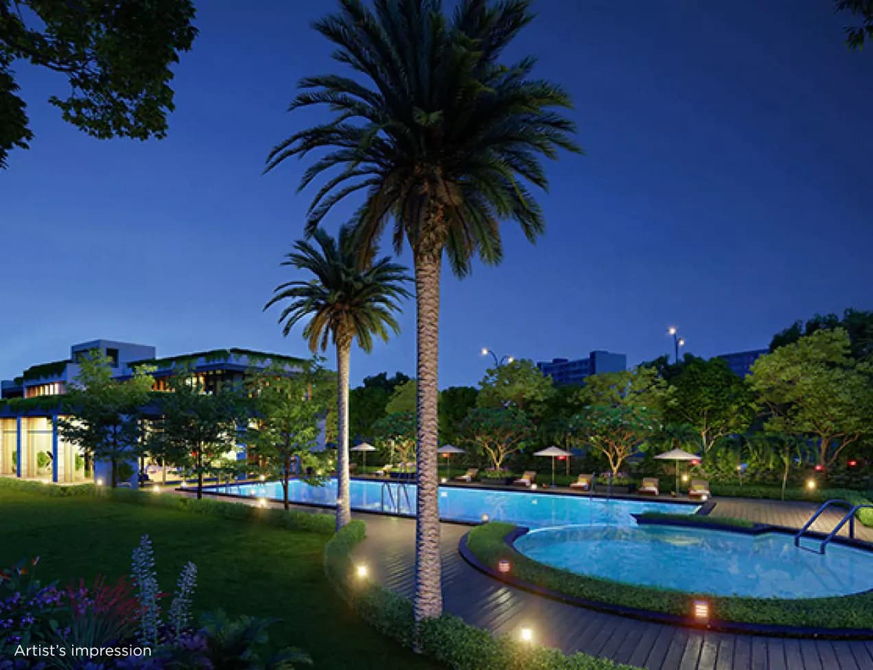 LANDSCAPED POOL DECK